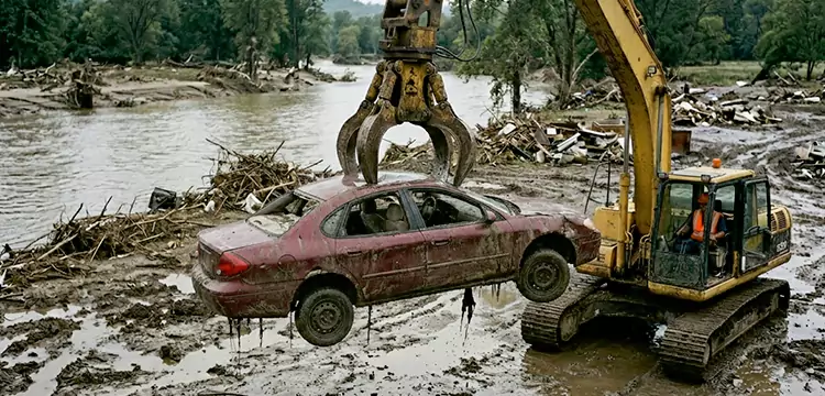 Flood-Damaged Junk Car Disposal in San Antonio