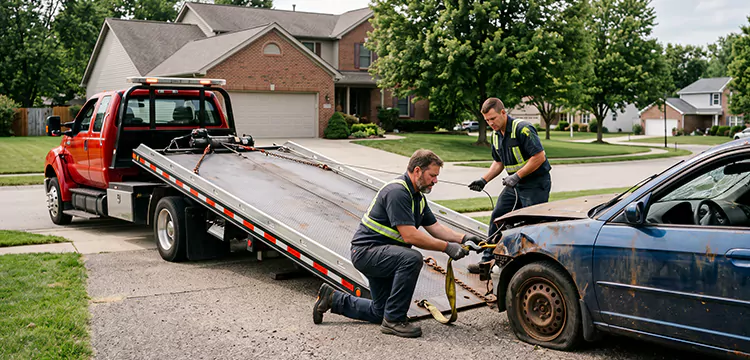 Wrecked Car Towing in San Antonio