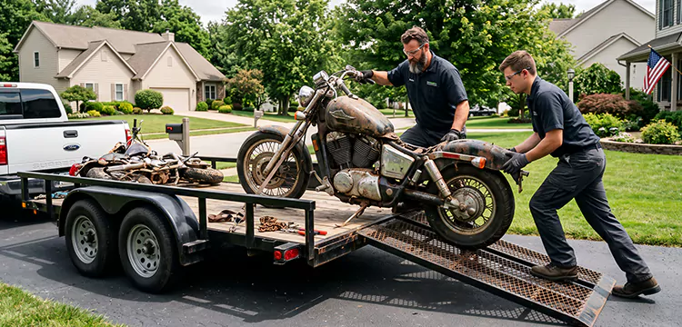 Damaged Motorcycle Removal in San Antonio