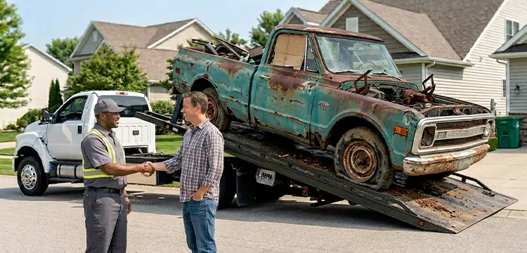 Non-Running Junk Truck Removal in San Antonio