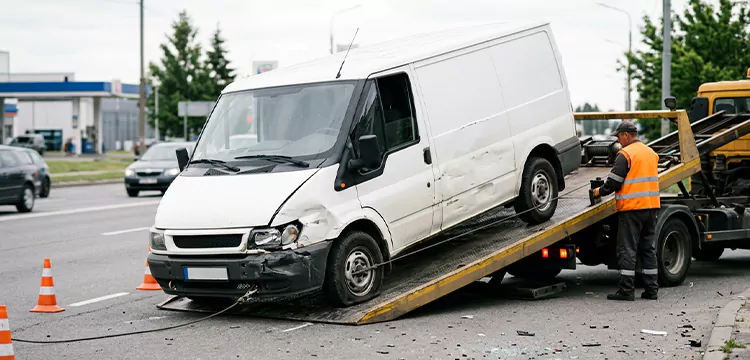 Damaged Van Removal in San Antonio