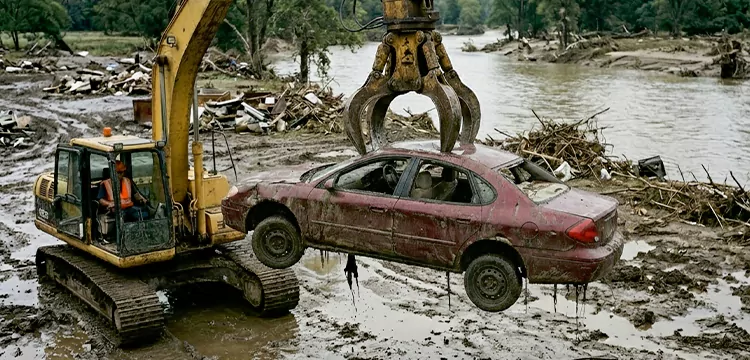 Flood Damaged Junk Car Pick Up for Cash in San Antonio